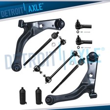 10pc Front Lower Control Arms Ball Joint + Sway Bar for 2001-2004 Mazda Tribute