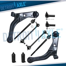 10pc Front Lower Control Arms Ball Joint + Sway Bar for 2001-2004 Mazda Tribute