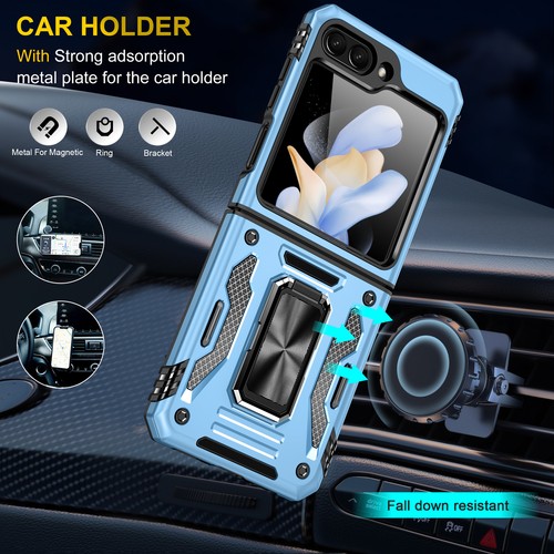 Funda con soporte de anillo magnético a prueba de golpes para Samsung Galaxy Z Flip 5 5G 2023 - Imagen 35 de 80