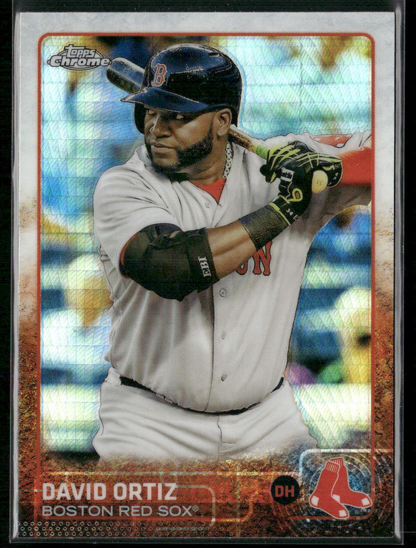 2015 Topps Chrome #124 David Ortiz Prism Refractor