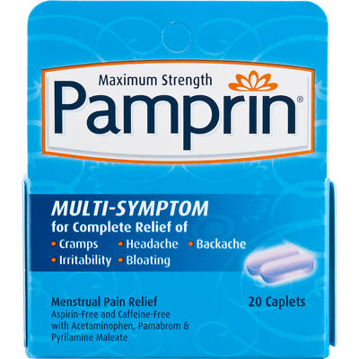 Pamprin Maximum Strength Multi-Symptom, Menstrual Period Symptoms Relief