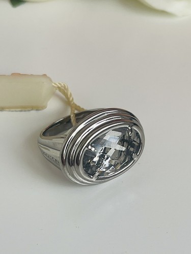 Anello Molecole Argento E Pietra Cristal Misura 16 - Foto 2 di 10