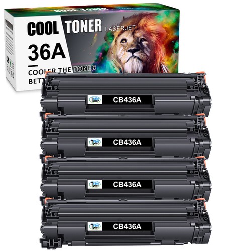 4PK Toner Compatible With HP 36A CB436A LaserJet P1505 P1505n M1522n