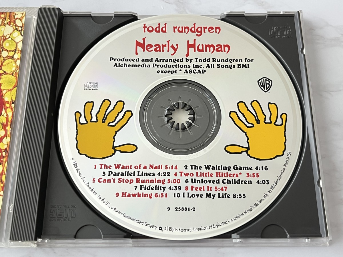 Todd Rundgren Nearly Human CD ORIGINAL USA PRESS! 1989