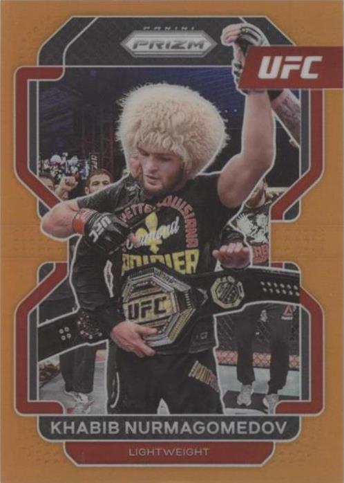 Carte Panini 2022 Khabib Nurmagomedov #49/99 – Dédicacée Poirier – Authentifiée BAS – Encapsulée