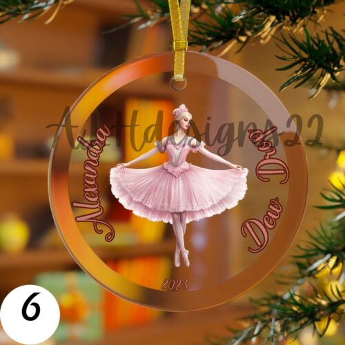 Dew Drop Ornament, Sugar Plum Fairy Ornament, Nutcracker Glass Ornament, Ballet - Picture 1 of 4