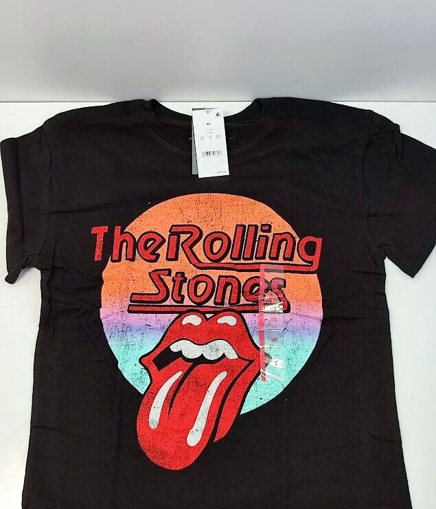 The Rolling Stones Iconic Rock Music Band Big Lips Logo T-Shirt
