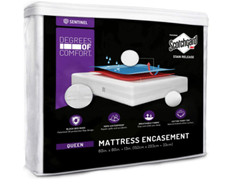 Premium Mattress Zippered Encasement Bed Bug Protector Bedbug Waterproof White