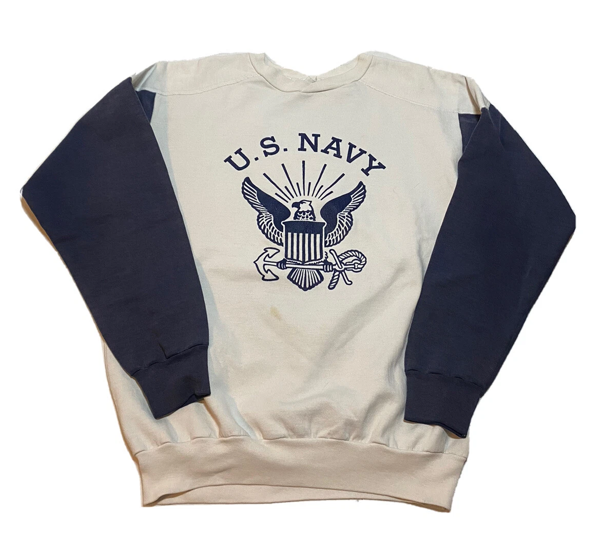 Vintage 80s US Navy Sweatshirt Size M/L H2