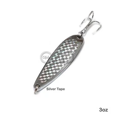 Fishing Spoons Silver Chrome Fish Jigs Casting Lures 1oz 2oz 3oz 5oz 7oz 9oz New