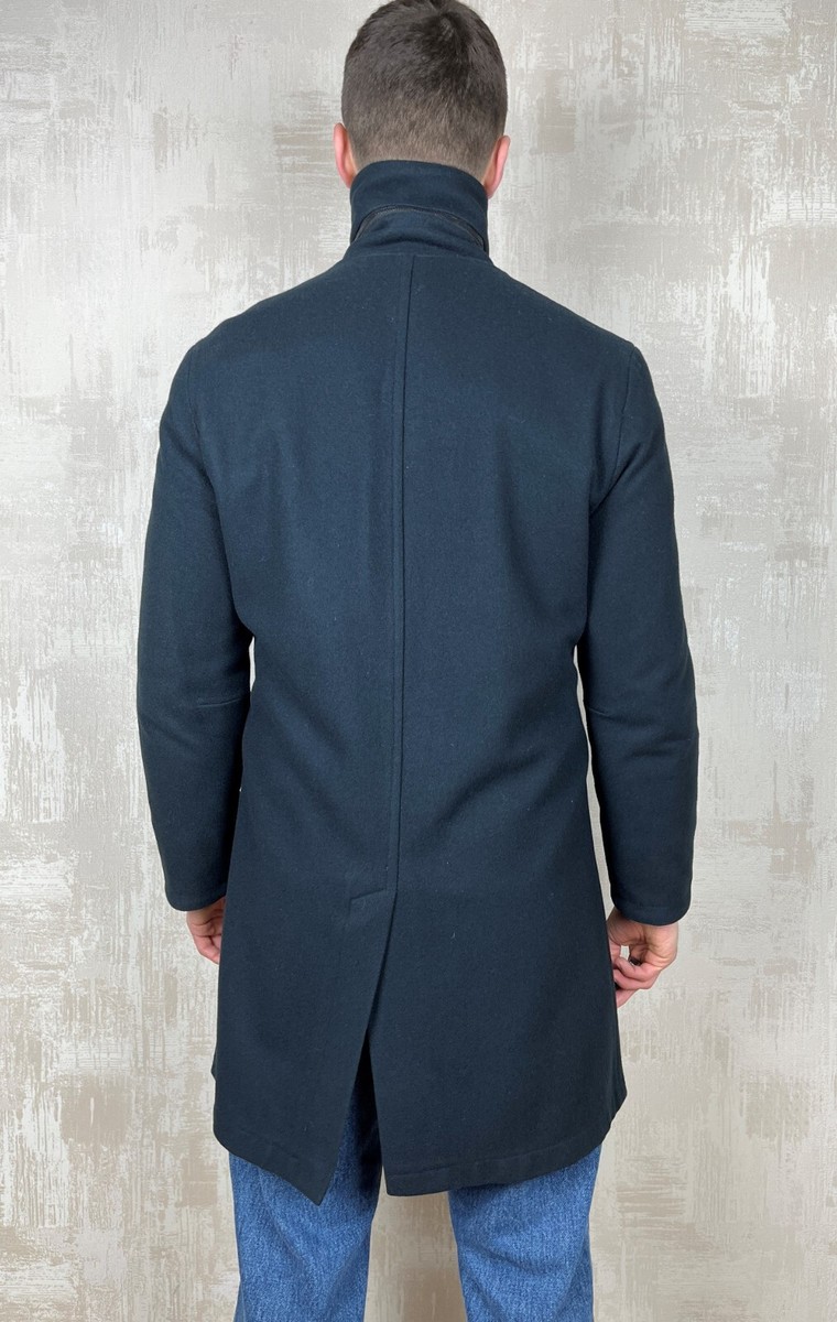 00s MANDARINA DUCK　Melange Wool Coat Mandarina Duck Cotton Blend Coat (2000s) – VILIS VINTAGE