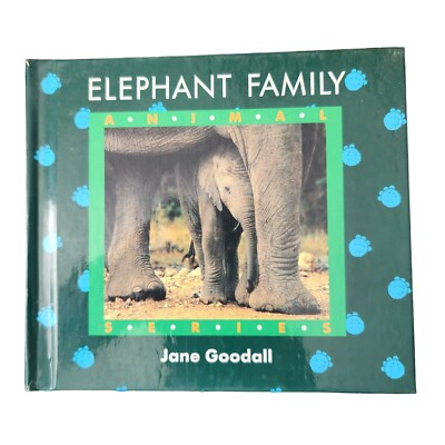 Jane Goodall Elephant Family Hardback Series 1991 Very Good Condition. 