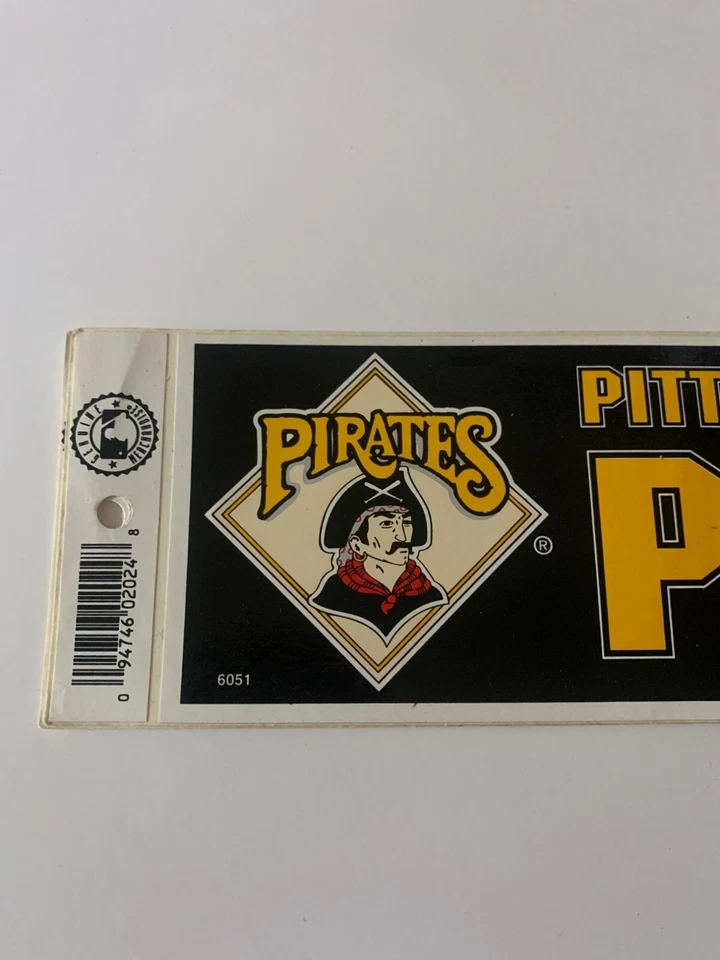 Pittsburgh Pirates MLB Bumper Sticker Vintage Made In USA By Tag Express 1992 - Image 4 of 4