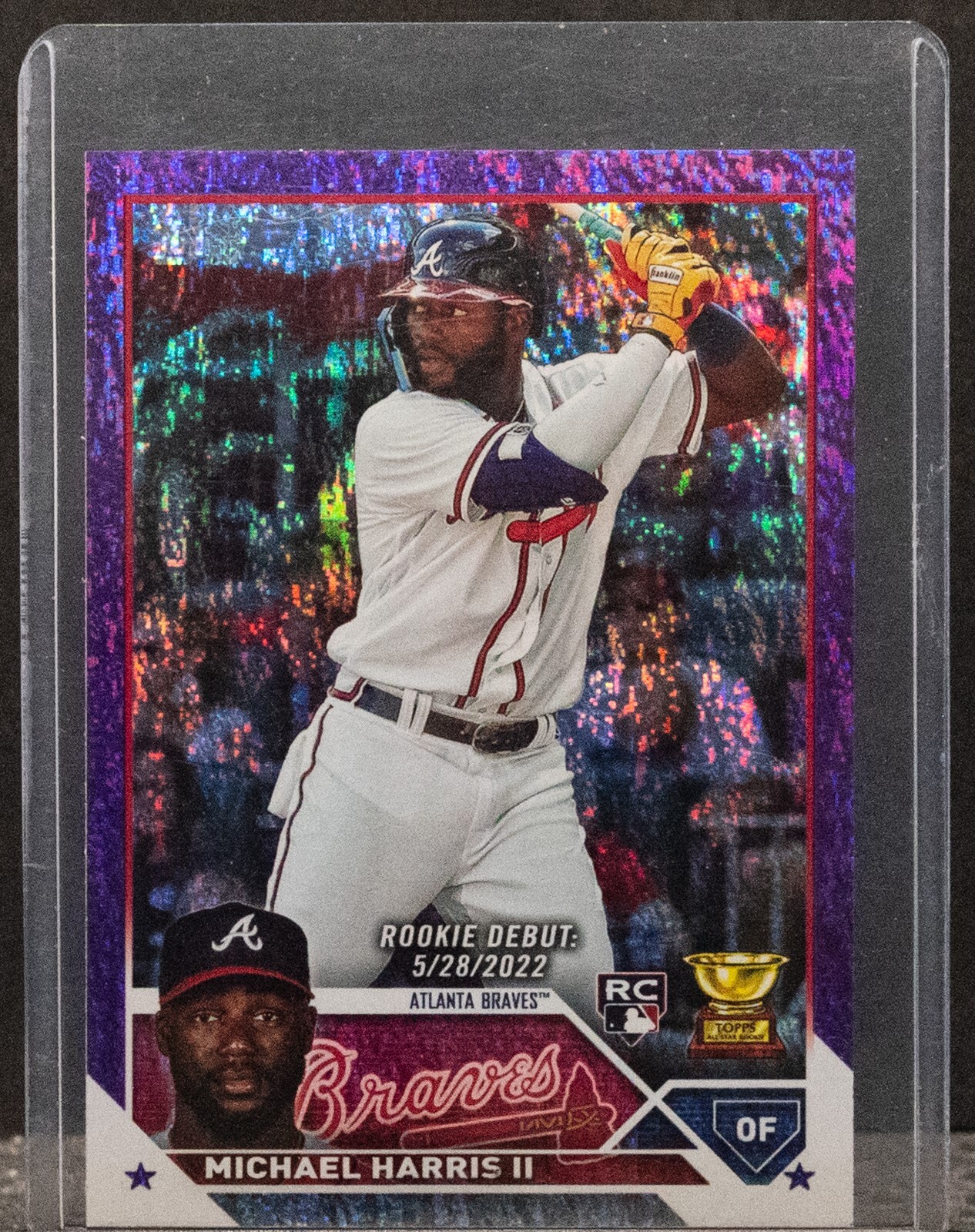 Michael Harris II 2023 Topps Update Purple Foilboard Rookie Debut RC #/799