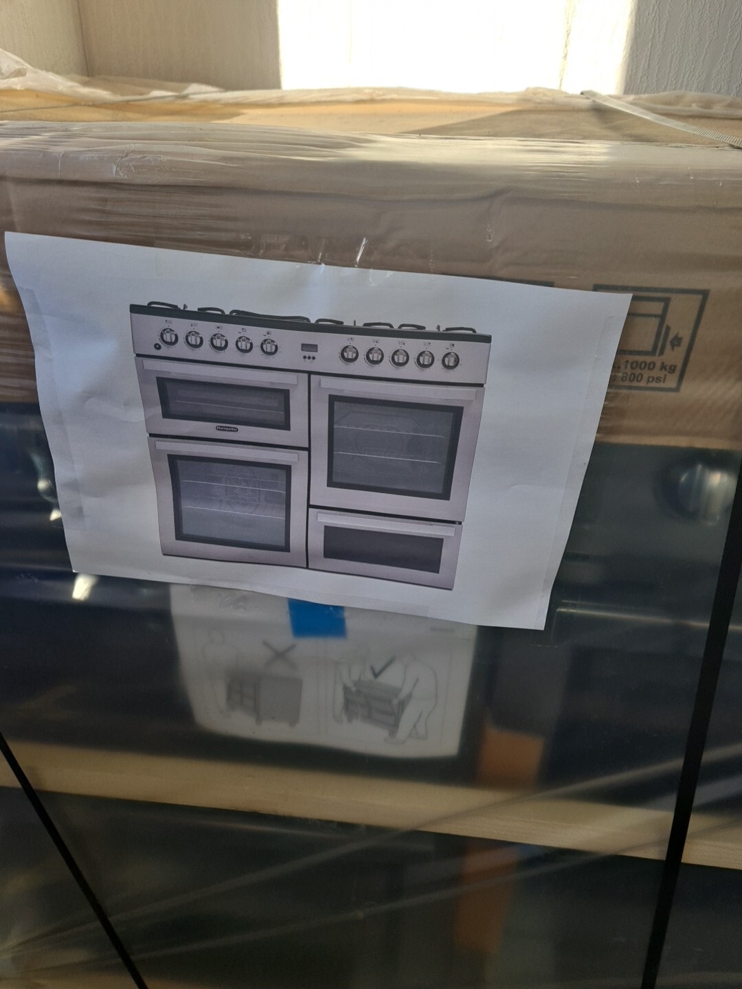 Montpellier MDF100S Dual Fuel Range Cooker 100cm Silver 5023790045537