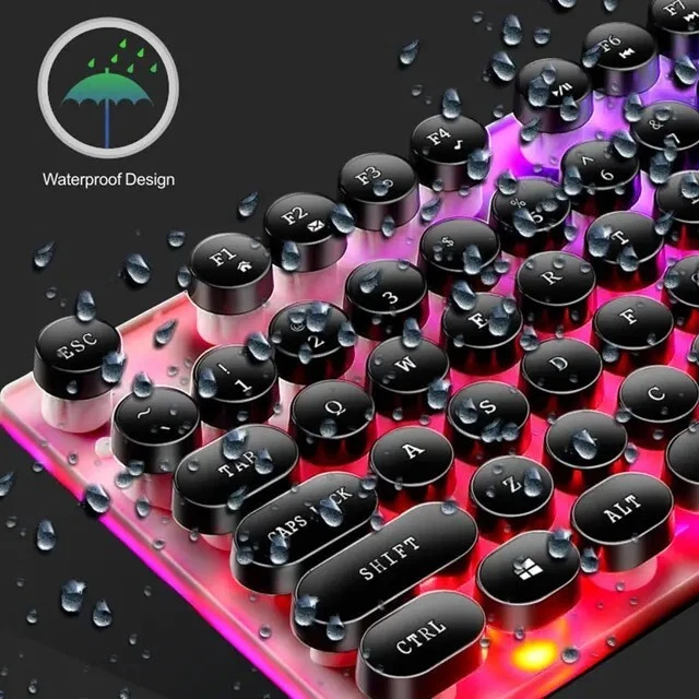 Gaming Keyboard and Mouse Ergonomic LED Backlight for PC Laptop+Mouse Pad - Image 3 of 3