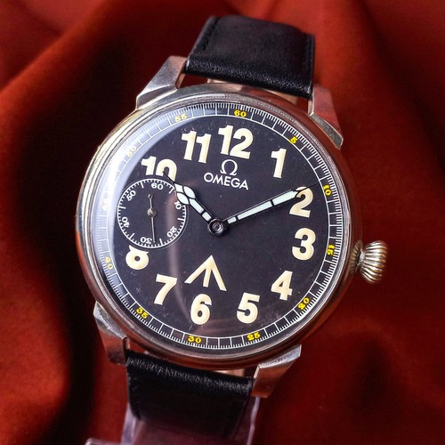 Vintage Wristwatch Omega Swiss Mechanical Men's Watch Military Style Serviced - Picture 3 of 13