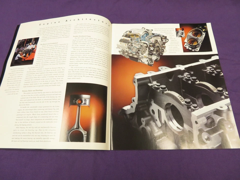 1998 Mustang Cobra SVT,Ford Dealership Showroom Sales Brochure - Image 4 of 4