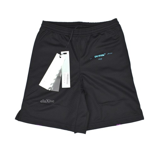 Nuovo con etichette Off-White Virgil abloh Nero Maglia Verde con Logo  Stampa Uomo Pantaloncini autentici | eBay