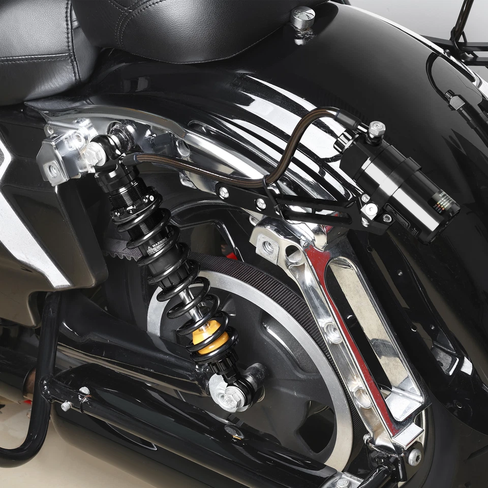 Remote Reservoir Rear Suspensions Shock For Harley Touring Road Glide King 14-25 - Image 4 of 4