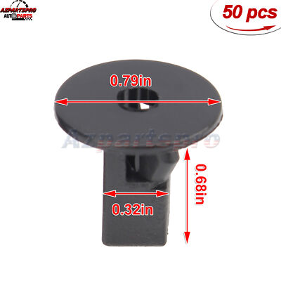50pcs Fender Liner Screw Grommet Clips For Toyota Lexus - 96706-W1099, 90189-06236 Replacement - Luck_Mall
