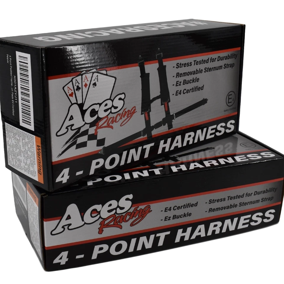 4 Point Harness (Pair) In Black for UTV's RZR Canam Honda Talon KRX YXZ - Image 2 of 4