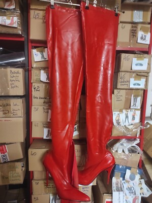 Latex Rubber Many Colours Size 40 - 47 Rv , New, 13 CM Heel, Length 98 CM Poland