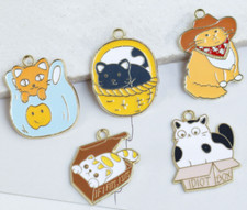 new lot 50Pcs animal cartoon mix cute Charm earring Pendant DIY Jewelry Making