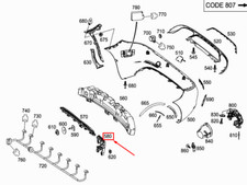 MERCEDES-BENZ SLK R172 Stoßstangenträger hinten rechts A1728856400 MERCEDES-BENZ SLK R172 Stoßstangenträger hinten rechts A1728856400