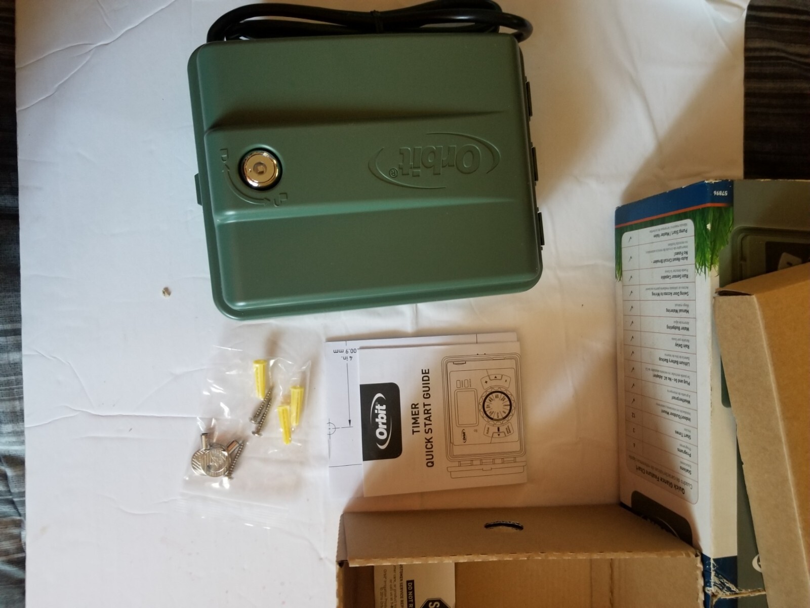 in ground sprinkler system timer ORBIT EASY SET LOGIC 6 STATIONNEW