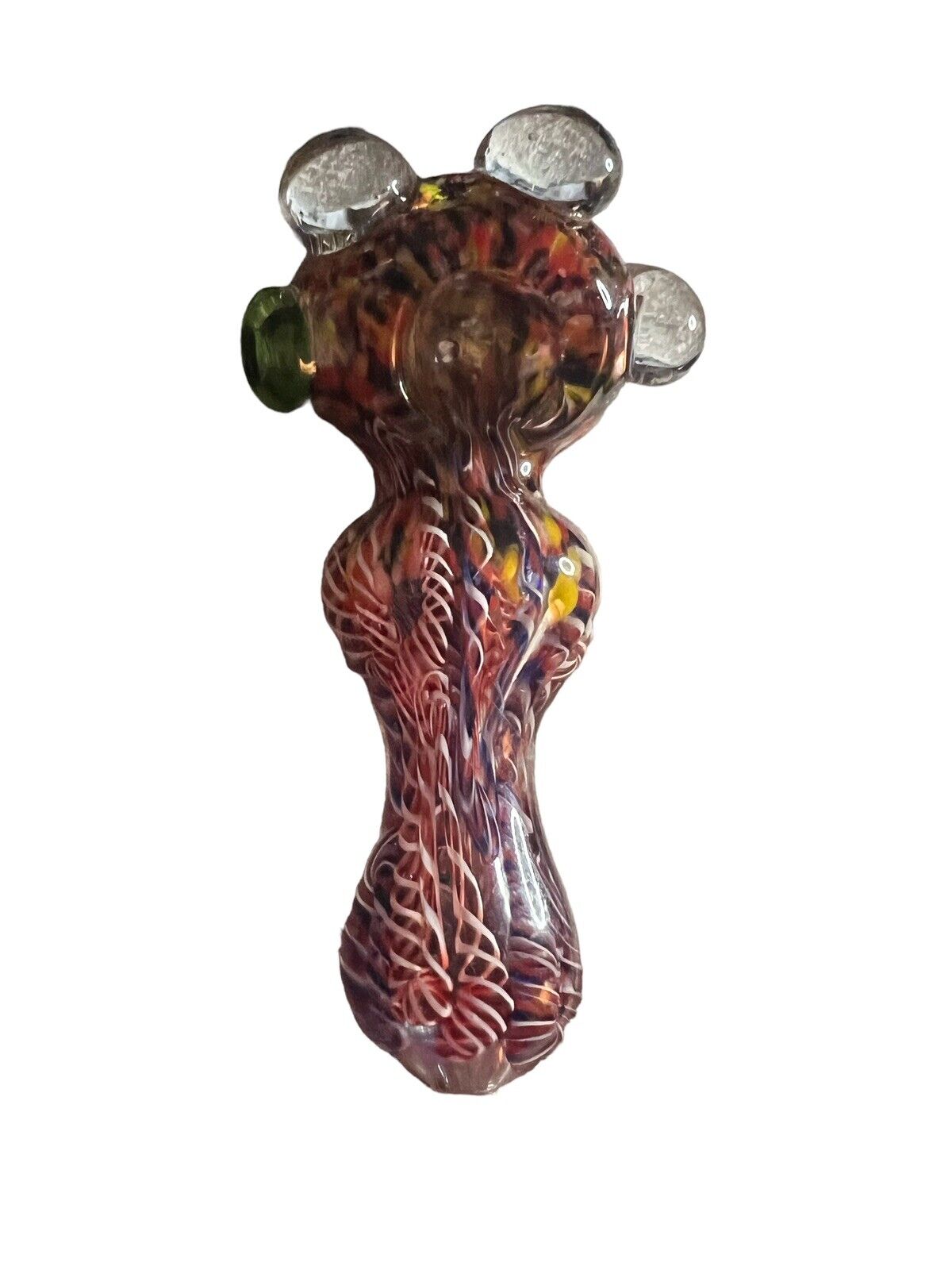 5” Extra Heavy Glass Confetti Twist Pipe. Available Now for 12.99