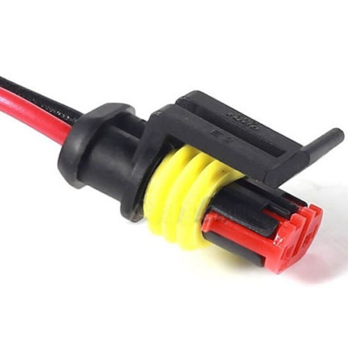 10 Kit 2 Pin Way Sealed Waterproof Electrical Wire Cable Connector Plug Terminal - Picture 6 of 9