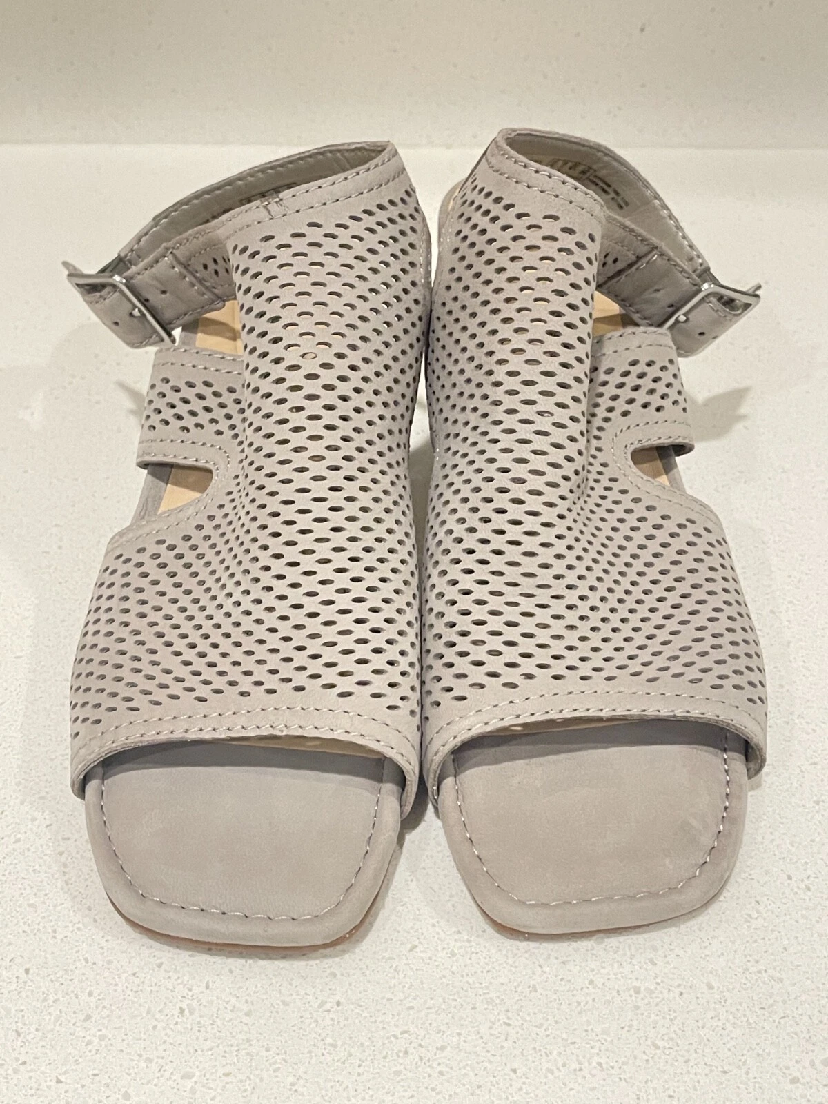 Clarks Sandalo Donna 8 5 Siara 65 Flow Stone Tacco Nubuck