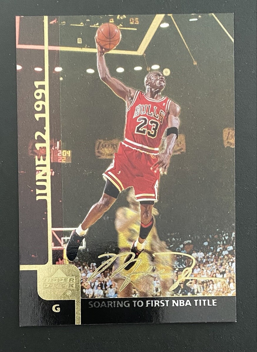 Michael Jordan Upper Deck Gatorade Gold Signature Foil Jumbo