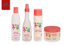 Just For Me Lotion, Leave-In Detangler, Curl Smoother, Soothing Scalp Blam Set