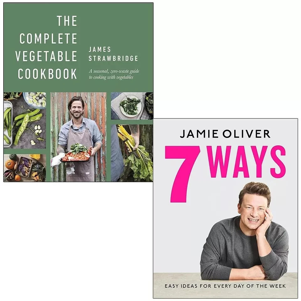 The Complete Vegetable Cookbook James Strawbridge, Jamie Oliver 7 Ways 2 Books