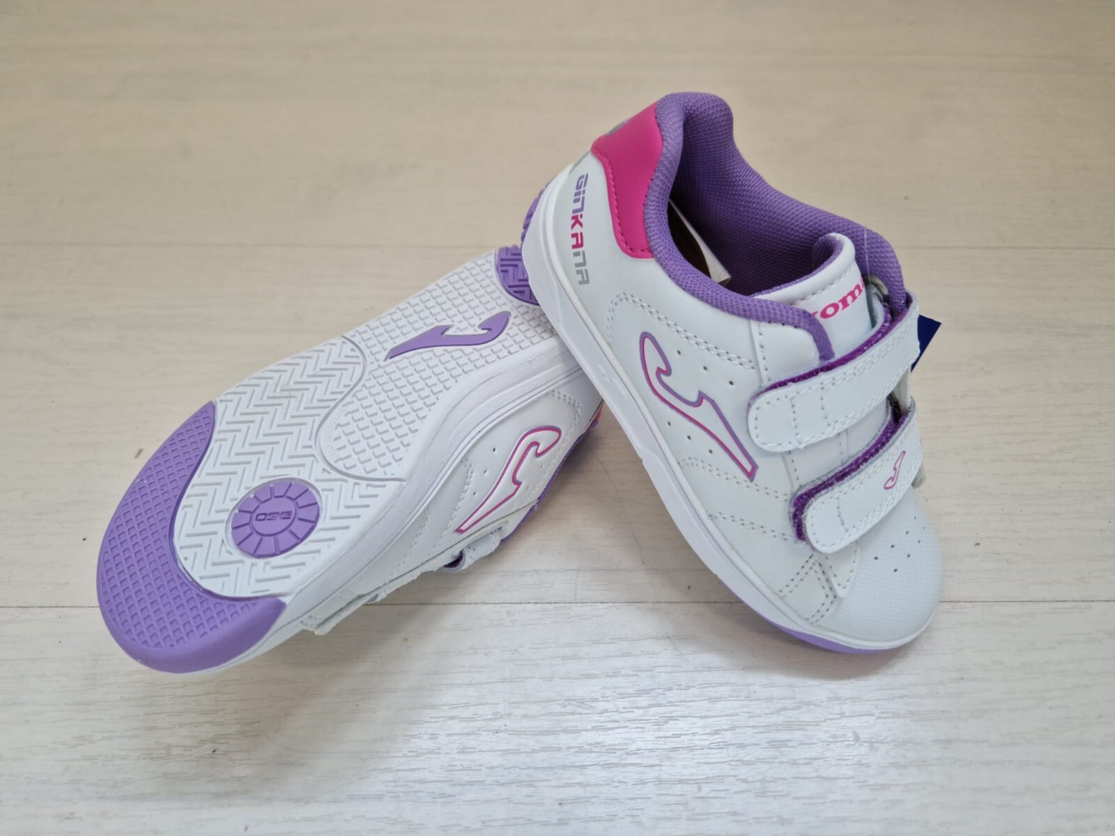 FW23 JOMA SCARPE BAMBINO W GINKANA 619 WHITE- PURPLE GINNASTICA JUNIOR