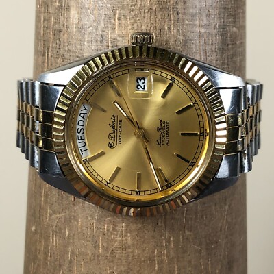 Lucien Piccard Dufonte Men Full Day Date Fluted President  display picture 3