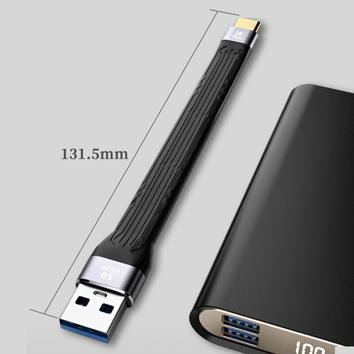 Ultra Short USB To Type C Cable USB 3.1 Gen 2 USB C Quick Charge FPC Cable Wijj - Zdjęcie 9 z 15