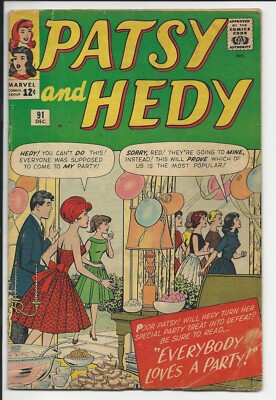 Patsy and Hedy #91 VG/FN 5.0 Off-White Pages (1952 Series)