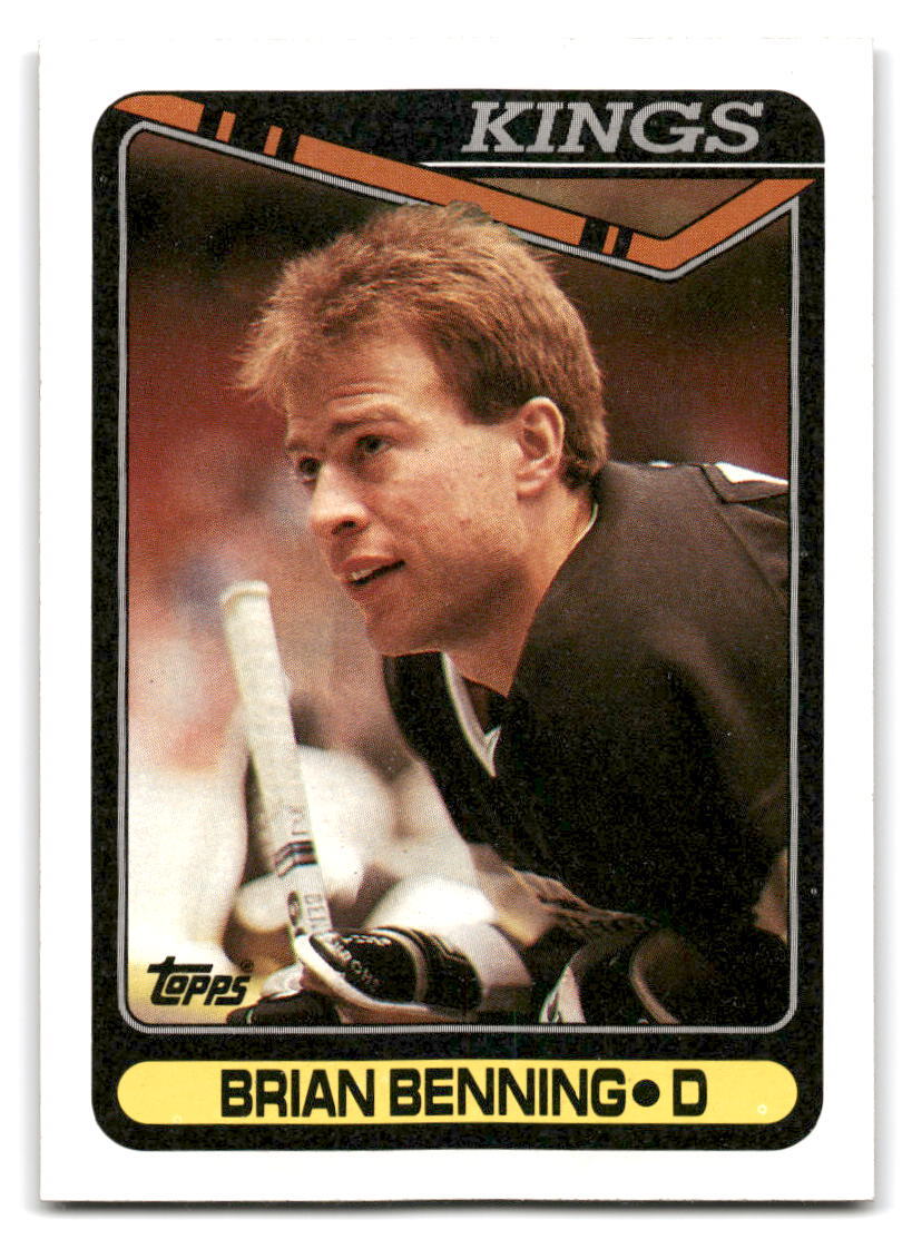 Brian Benning 1990-91 Topps HOCKEY #365 Los Angeles Kings