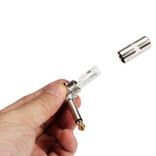 Audio 1/4" 90 Degree Right Angle Plug, 6.35mm Heavy Duty TS Mono Male Solder Jac