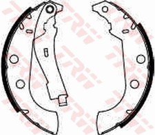 TRW Bremsbackensatz GS8272 für 306 405 7C 7A 7E N3 N5 XSARA N2 CITROËN PEUGEOT 1