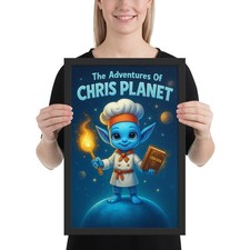 Framed photo paper poster