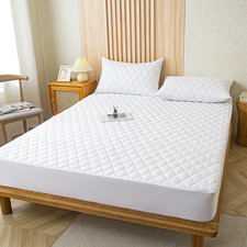 Waterproof Throw Mattress Cover Bed Fitted Sheet Mattress Protector Single/Doubl