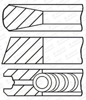 Kolbenringsatz Goetze Engine 08-446400-00 FüR Hyundai Tucson TL TLE Santa FÉ 3 4