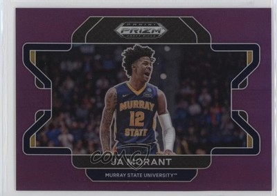 2022-23 Panini Prizm Draft Picks Purple Prizm Variation 13/75 Ja Morant #19 0hr
