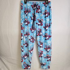 Disney Lilo  Stitch Christmas Pajama Pants, Blue, Size M 8-10, LZ41917BA
