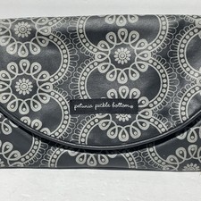 Petunia Pickle Bottom diaper bag clutch Black Gray