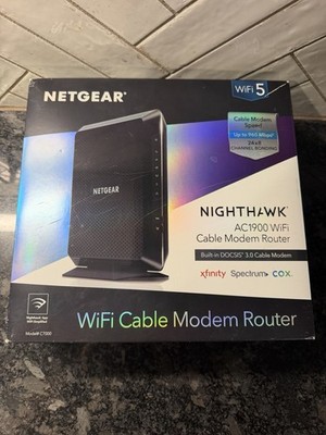 NETGEAR Nighthawk C7000v2 AC1900 WiFi Cable Modem Router DOCSIS 3.0 Combo